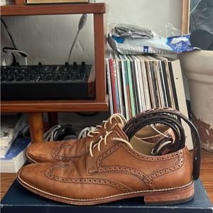 Cole Haan Brown Dress shoes w/matching belt
